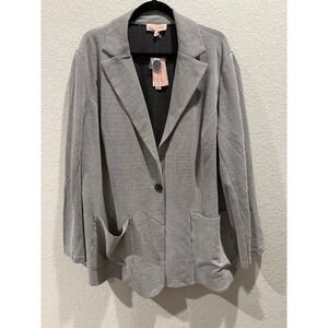 NWT Plus‎ Size Philosophy Woman Striped Blazer Jacket 3X